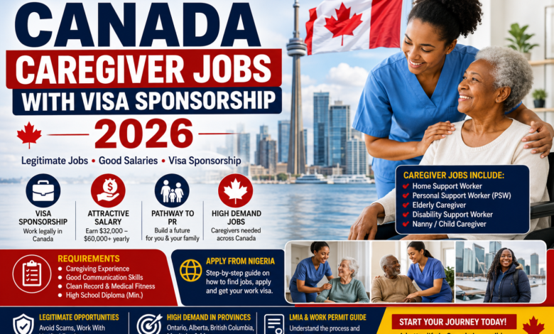 Canada caregiver jobs with visa sponsorship