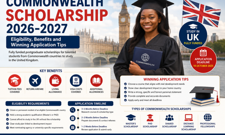 Commonwealth Scholarship 2026-2027 promotion