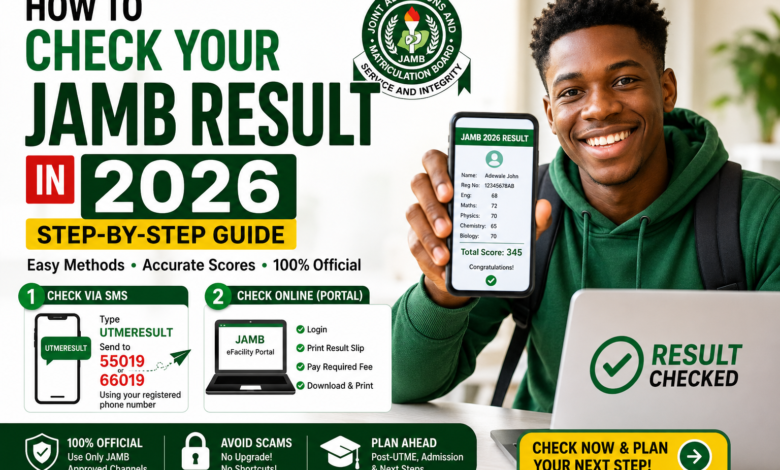 JAMB result check guide 2026