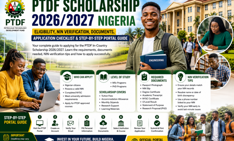 PTDF Scholarship