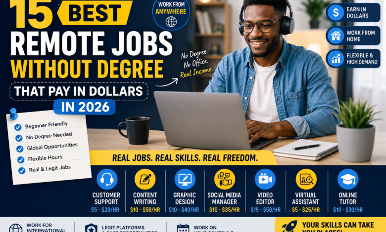remote jobs without a degree