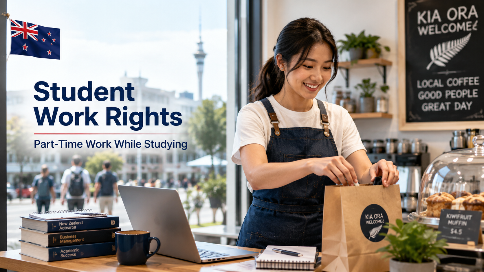 International student working part time in New Zealand