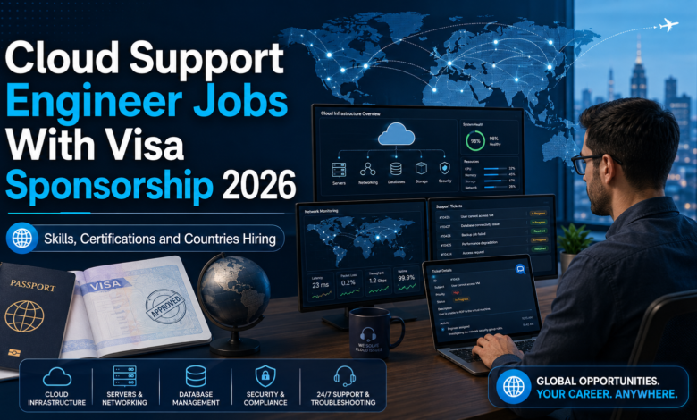 cloud support engineer visa sponsorship jobs 2026