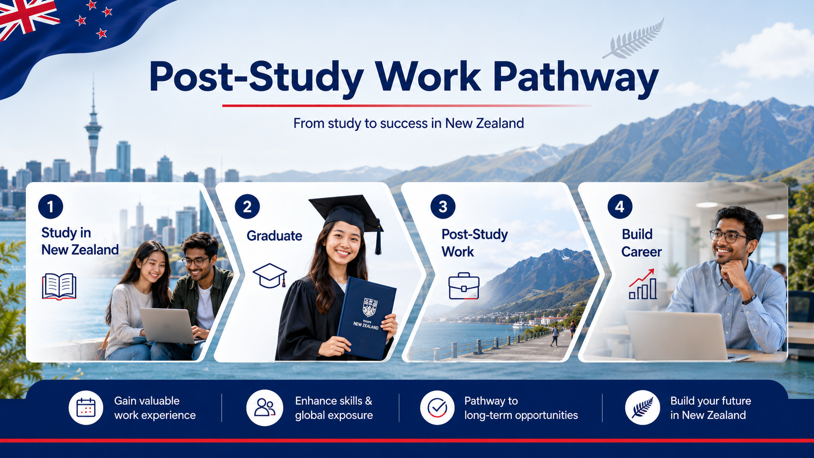 Post-study work New Zealand options after graduation