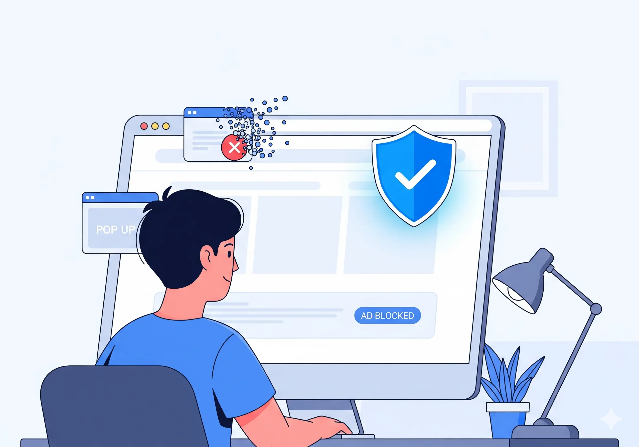 A visual guide on how to block ads while browsing